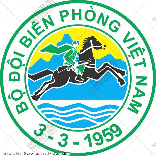 file vector lo go bien phong bo doi viet nam 